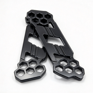 Pièces de moto usinées sur mesure en aluminium 6061-T6 anodisé, support de cadre renforcé - Product Image 4