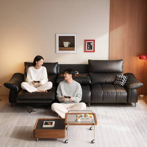 Canapé électrique fonctionnel trois places Dypu Ode Joy, subventionné par le gouvernement, avec pieds surélevés, zéro espacement, style moderne, en <span class=keywords><strong>cuir</strong></span> véritable - Product Image 1
