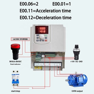 Best Seller AC Drive 0.75-4KW 220V 380V Single/Three Phase Motor Speed Regulator Industrial Converter RS485 Protocol JX300 High - Product Image 6