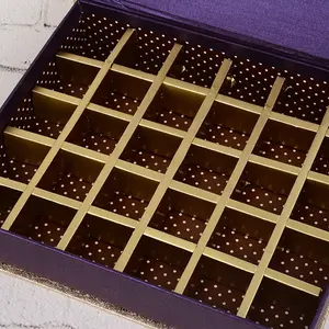 Benutzerdefinierte magnetische deckel papier schokolade verpackung geschenk box mit einsatz tablett