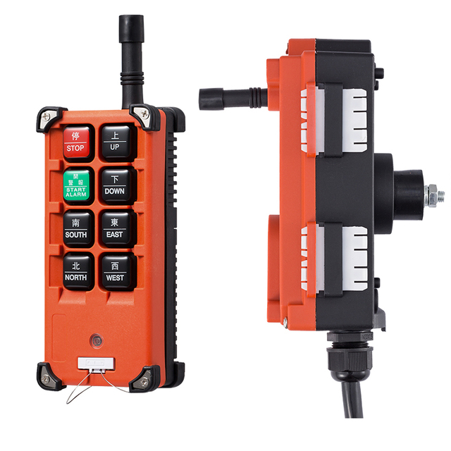 Hot Sale General Waterproof Radio Industrial Wireless Remote Control 6button Single Double Speed Industrial Crane Remote Control