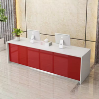 Bureau de réception rectangulaire moderne et minimaliste personnalisé, multicolores, pour bureau, salon de beauté, boutique