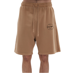 Pantalones Cortos de Baloncesto Retro para Hombre de Alta Calidad, Estilo Hip Hop Deportivo, Bordados, 100% Algodón, Malla Transpirable, Bolsillos con Cordón - Product Image 1