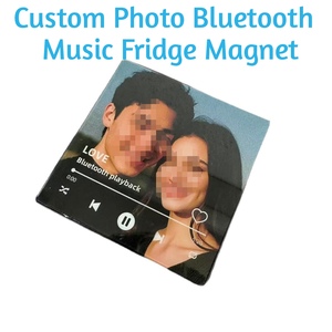 Imán <span class=keywords><strong>de</strong></span> Refrigerador con Foto Personalizada, Bluetooth, Música, Grabadora <span class=keywords><strong>de</strong></span> Voz Recargable, Altavoz, Adhesivo Personalizado para Refrigerador con Foto - Product Image 1