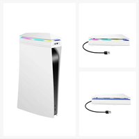 Ventilateurs de refroidissement pour consoles de jeu PS5, anti-poussière et étanches, avec éclairage RGB.