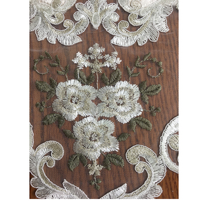 Ensemble de 16 chemins de <span class=keywords><strong>table</strong></span> brodés en polyester/<span class=keywords><strong>coton</strong></span> tricoté pour mariage - Product Image 6