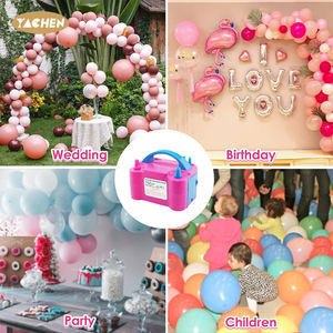 مضخة بالونات كهربائية من ياتشن، نافخة هواء محمولة أوتوماتيكية بفوهتين للبالونات، مناسبة لحفلات أعياد الميلاد والزفاف - Product Image 5