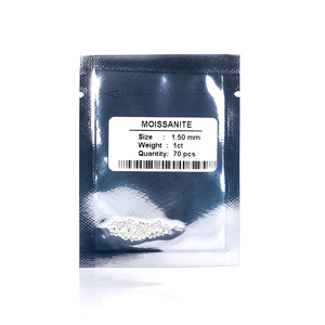 Moissanita Starsgem Melee, Corte Redondo Brillante Ruso, VVS, Color Blanco Claro DE, de 0.8mm a 2.9mm, para Venta al Por Mayor - Product Image 3