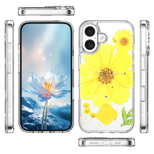 เคสโ<span class=keywords><strong>ท</strong></span>รศัพ<span class=keywords><strong>ท</strong></span>์มือถือกันกระแ<span class=keywords><strong>ท</strong></span>กแบบกำหนดเอง ลายดอกไม้ 3 มิติ เคลือบอีพ็อกซี่ ฝาหลังอะคริลิกแข็ง สำหรับ iPhone 17 16 15 14 Pro Max 17Air - Product Image 5