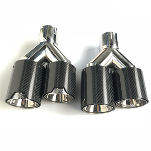 1 Paar Dual Carbon Fiber Uitlaatpijp Demper Tip Voor Bmw <span class=keywords><strong>M</strong></span> P Uitlaatpijp M2 F87 M3 F80 M4 F82 F83 M5 F10 M6 F12 F13 - Product Image 1