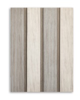 Échantillon de panneau mural en polystyrène AMER, couleur bois coréen, panneau mural en grille PS