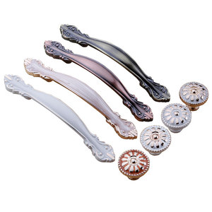 European Style Zinc Alloy <b>Cabinet</b> Handle Model 2078 For Drawer Furniture Hardware Durable Bar Shape - Product Image 3