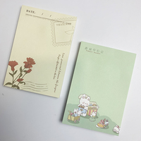 Bloc-notes autocollants mignons et kawaii en gros, bloc-notes adhésifs, papeterie, notes adhésives personnalisées