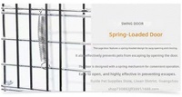 Cages et enclos pour lapins en stock, anti-urine, anti-éclaboussures, grande taille, en fil métallique, de luxe, type château, pour l'élevage - Vente en gros disponible