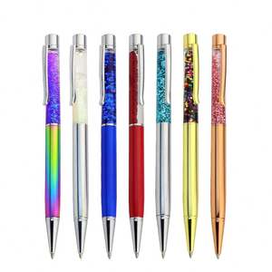Stylo Cadeau Parfait, Stylos à Bille en Métal avec Cristal Arc-en-ciel, Logo Personnalisé - Product Image 1