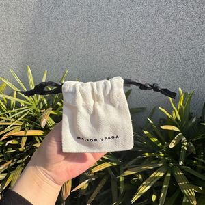 China Factory Reusable Custom Logo Gift Dust Canvas Cotton Eco <b>Drawstring</b> <b>Pouch</b> Bags With Custom Print - Product Image 1