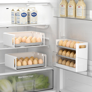 Egg Rack Food Grade Multi Layer Refrigerator Storage Organizer For Kitchen Egg Carton Holder - Product Image 5