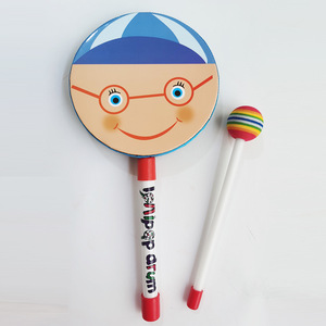 Wholesale Orff Musical Percussion Instrument 6-Inch Colorful Hand <b>Drum</b> Toy Hand <b>Drum</b> with Wooden Sticks Educational Musical toy - Product Image 4