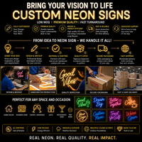 Enseigne au néon acrylique personnalisée de haute qualité, enseigne au néon LED personnalisée pour la décoration murale et les enseignes au néon pour entreprises