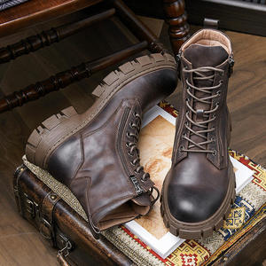 New trendy brand <b>boots</b> - stylish business ankle <b>boots</b> for men featuring unique leather handcrafted designer chukka <b>boots</b> - Product Image 6