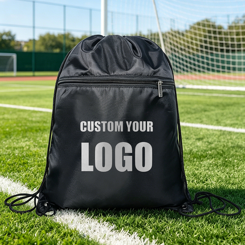 Drawstring Backpack Polyester Cinch Sack Casual
