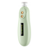 Lime à ongles électrique douce à 3 vitesses, faible bruit, écran LED avec veilleuse, kit de soin des ongles sûr à 6 têtes pour bébés et adultes