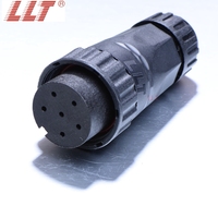 Connecteur de câblage électrique circulaire mâle-femelle M22 à 6 broches, étanche IP68
