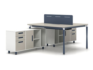 Modern Durable Modular Wood Office <b>Desk</b> with Drawers-Executive Workstation <b>for</b> <b>Home</b> or Office Use - Product Image 6