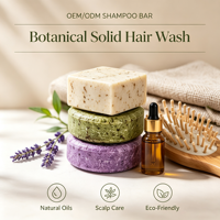 OEM/ODM SHAMPOO BAR Tanpa Plastik Berbahan Dasar Tumbuhan Perawatan Rambut Alami Sampo Padat Ramah Perjalanan