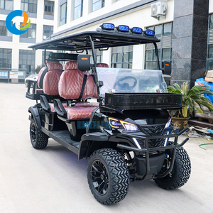 Robetaa CE-goedgekeurde groothandel getinte golfkar met 6 zitplaatsen en opklapbare voorruit - Product Image 2