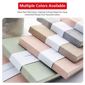 Custom Printed A5 Hardcover Thick Girlish Cloth Cover Notebook Linen <b>Journal</b> Promotion Diary for School Supplies - Product Image 4