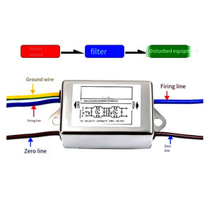 Filtro de Alimentación CA 220V Anti-interferencias CW1B-3A/6A/10A-L(040), Purificador de Línea de Audio EMI CW1B-3A-L CW1B-6A-L CW1B-10A-L - Product Image 5