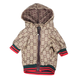 Hochwertige Designer-Hundebekleidung – Luxuriöser Wintermantel in Großer Größe 3XL, Einfarbiges Muster, Modische Markenbekleidung für Hunde und Katzen - Product Image 3