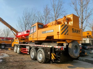 Grue mobile hydraulique d'occasion SANY STC800T5 ST800H 80T avec moteur, télécommande sans fil et système hydraulique - Product Image 4