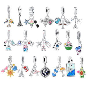 Hàng ngàn mặt dây chuyền bạc Sterling 925 chất lượng cao có sẵn, mặt dây chuyền hình cây gia đình, hạt <span class=keywords><strong>charm</strong></span> bán buôn - Product Image 2