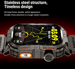 Reloj Inteligente Android GTH3 IP68 Resistente al Agua, Diseño Cuadrado, Navegación GPS, Monitor de Actividad, Correa de Silicona Magnética, Pantalla Grande - Product Image 4