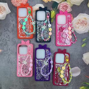Cover per Cellulare BAILI con Glitter e Diamanti Dorati, Custodia con Fiocchi Cartoon e Braccialetto per <span class=keywords><strong>Samsung</strong></span> A16 - Product Image 4