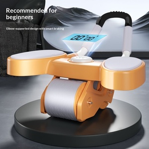 Roue abdominale CHOOYOU avec rebond automatique et support <span class=keywords><strong>pour</strong></span> les coudes <span class=keywords><strong>pour</strong></span> hommes/femmes, entraînement des muscles abdominaux, amincissement <span class=keywords><strong>du</strong></span> <span class=keywords><strong>ventre</strong></span>, perte de poids - Product Image 4