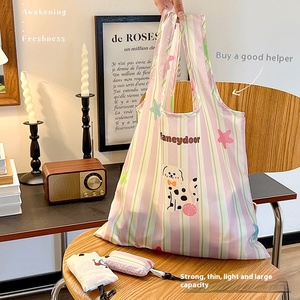 Bolsa de Mano Grande de Algodón Oxford con Diseño de Dibujos Animados, Estilo Nuevo, con Asa, Ecológica para Supermercado y <span class=keywords><strong>Compras</strong></span> - Product Image 2