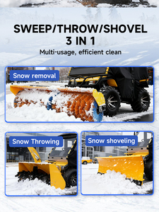 High Efficiency 250CC Road <strong>Snow</strong> Removal Sweeper Ride on ATV Skid Steer Electric <strong>Snow</strong> Blower <strong>Machine</strong> - Product Image 6
