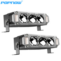 Feux auxiliaires de calandre pour voiture 200W 12V IP68 Laser 3 couleurs 6500K 4300K 3000K pour Jeep et autres véhicules