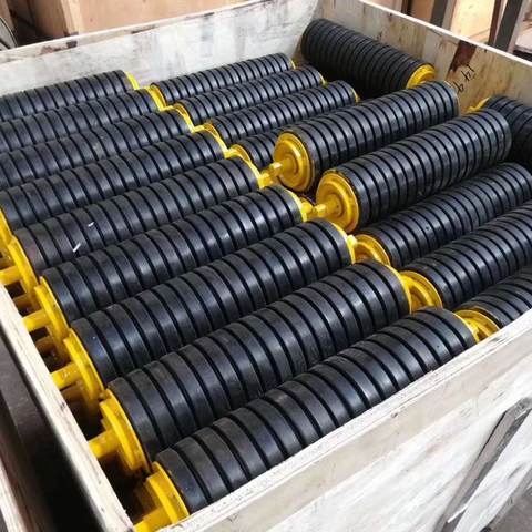 Best Selling Impact Roller Conveyor Factory Carbon Steel Handling Equipment Heat Vulcanization Waterproof Rubber Belt New Nylon