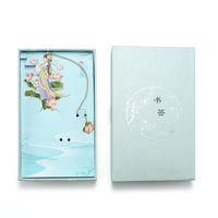 Dessin animé personnalisé douze fleur fée signets art exquis style national fleur dieu campus métal signets pour cadeau