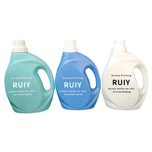 Custom Refillable Plastic Liquid Laundry Detergent Empty Bottles Available For Sale