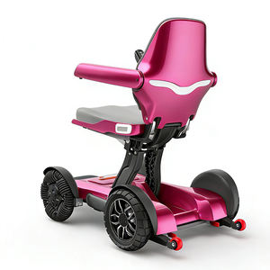 <span class=keywords><strong>Fauteuil</strong></span> roulant électrique pliable automatique léger rose vif édition limitée exclusive BEIZ 2026 pour personnes âgées et handicapées - Product Image 6