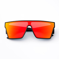 Lunettes de soleil de sport surdimensionnées personnalisées avec logo, haute qualité, pour cyclisme, pêche en extérieur, avec protection latérale de sécurité