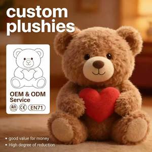 Crea il Tuo Orsacchiotto Personalizzato Super Morbido, Peluche Imbottito con Cotone PP, <span class=keywords><strong>Fiori</strong></span> e Cuori, Giocattolo Personalizzato - Product Image 1
