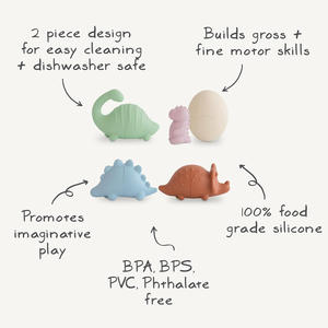 Ensemble <span class=keywords><strong>de</strong></span> jouets <span class=keywords><strong>de</strong></span> <span class=keywords><strong>bain</strong></span> en silicone <span class=keywords><strong>Dino</strong></span> sans moule pour tout-petits, ensemble <span class=keywords><strong>de</strong></span> jouets d'eau <span class=keywords><strong>de</strong></span> baignoire pour bébés et tout-petits à prise facile - Product Image 3