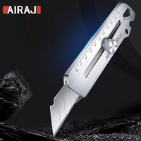 Couteau utilitaire multifonctionnel 6-en-1 en acier inoxydable à haute teneur en carbone, qualité industrielle, entièrement en acier renforcé, coupe-papier OEM