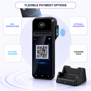 Android 10 Biometric Fingerprint Time Attendance Machine With Touchscreen Display And Temperature Measurement Feature - Product Image 2